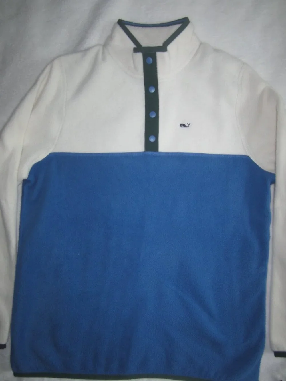 NWT VINEYARD VINES Color Blocked Quarter Snap Fleece Jacket Youth Large